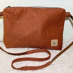 Slouchy Rust Corduroy Hobo Handbag